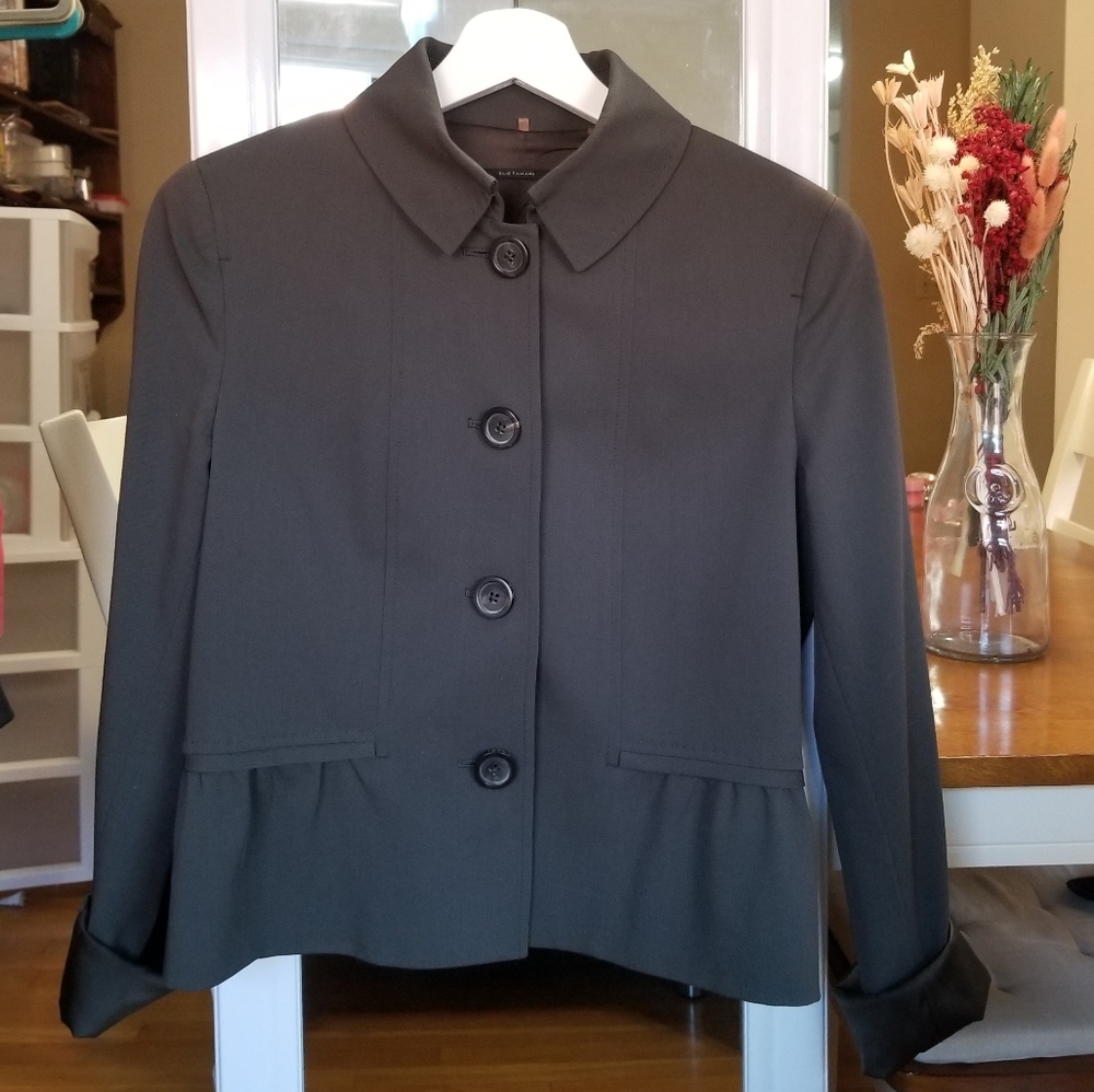 Army Green Elie Tahari Blazer Jacket